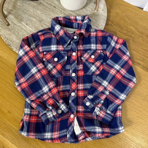 Bundle of 2 Carters Baby Girl Plaid Long Sleeve Tops size 24 months - Picture 2 of 13